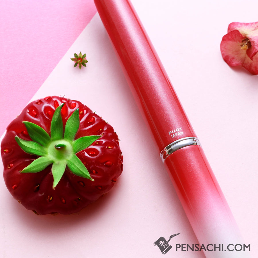 PILOT Limited Edition Vanishing Point Capless Decimo - Strawberry Forest - PenSachi Japanese Limited Fountain Pen