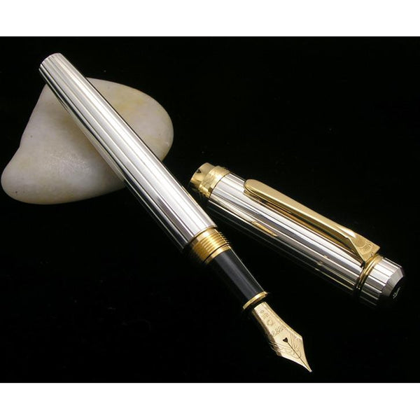 PLATINUM Sterling Silver Fountain Pen - Silver | PenSachi - Japan