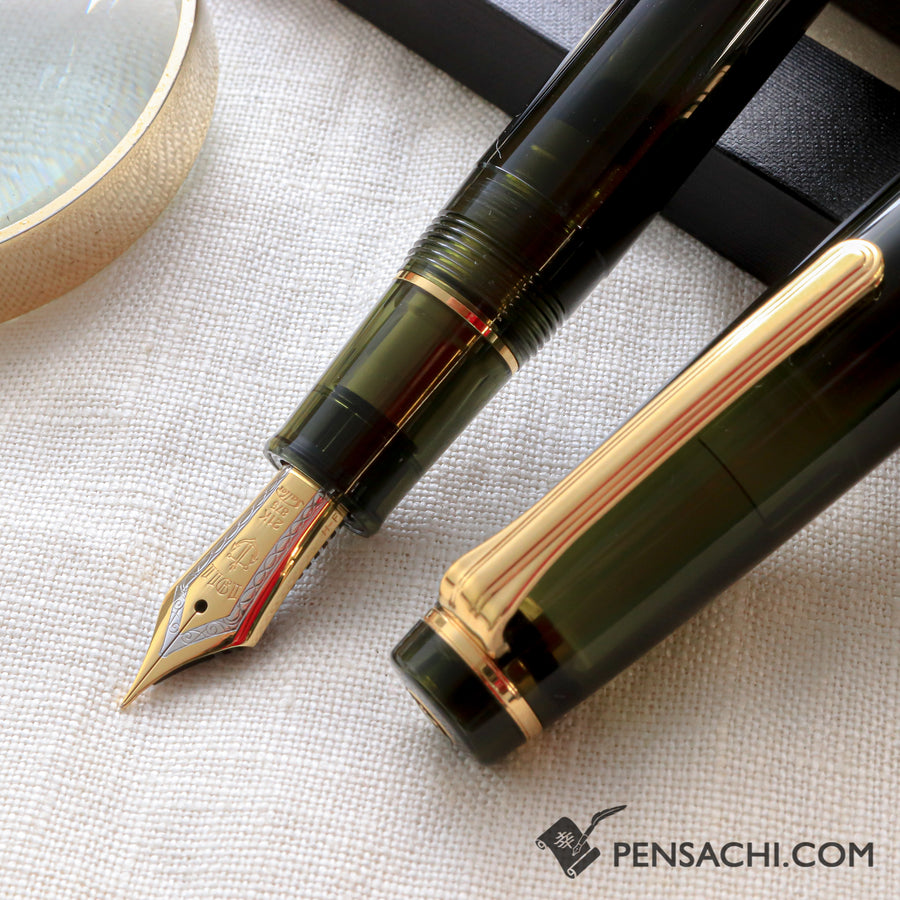 SAILOR Limited Edition Pro Gear Classic Demonstrator Fountain Pen - Dark Green - PenSachi Japanese Limited Fountain Pen