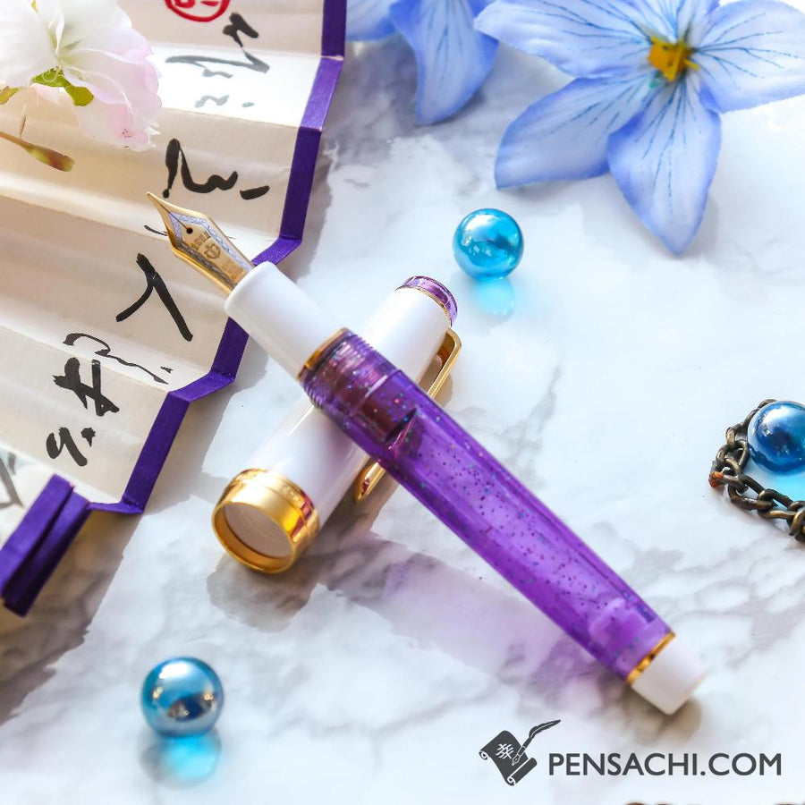 SAILOR Limited Edition Pro Gear Classic Demonstrator Fountain Pen - Sparkling Royal Purple - PenSachi Japanese Limited Fountain Pen