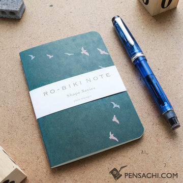 Yamamoto Ro-Biki Notebook Shape Series - Flying Birds - PenSachi Japanese Limited Fountain Pen
