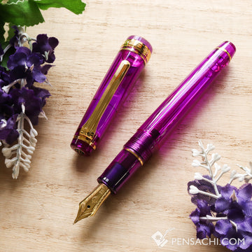 SAILOR Limited Edition Pro Gear Slim (Sapporo) Demonstrator Fountain Pen - Wisteria Purple - PenSachi Japanese Limited Fountain Pen