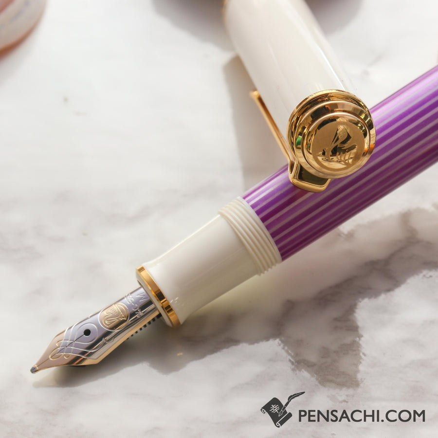 PELIKAN Souveran M600 Fountain Pen - Violet White - PenSachi Japanese Limited Fountain Pen