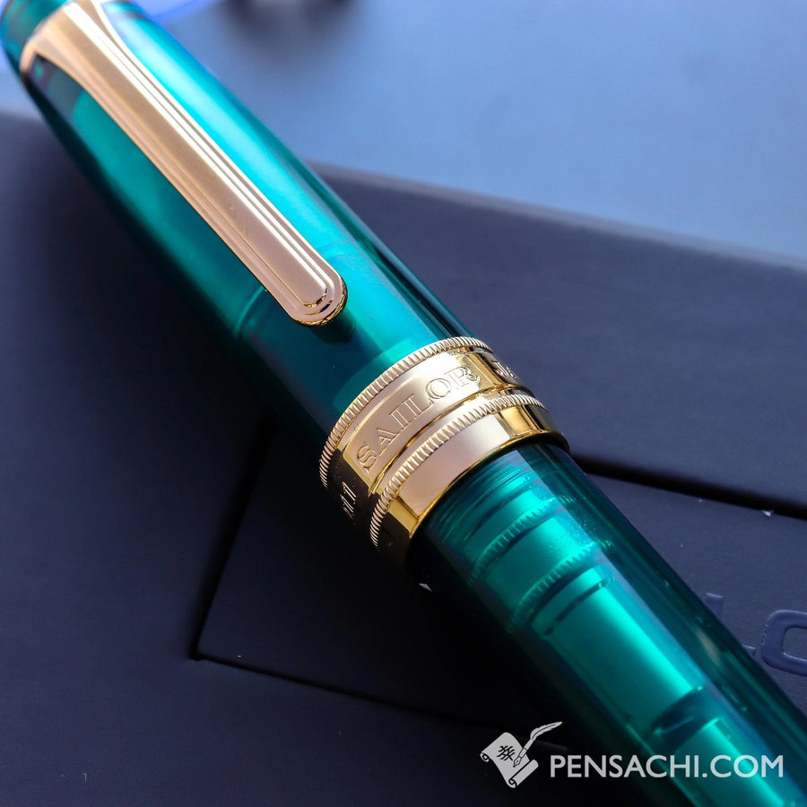 SAILOR King of Pen Pro Gear Fountain Pen - Teal Green - PenSachi Japanese Limited Fountain Pen