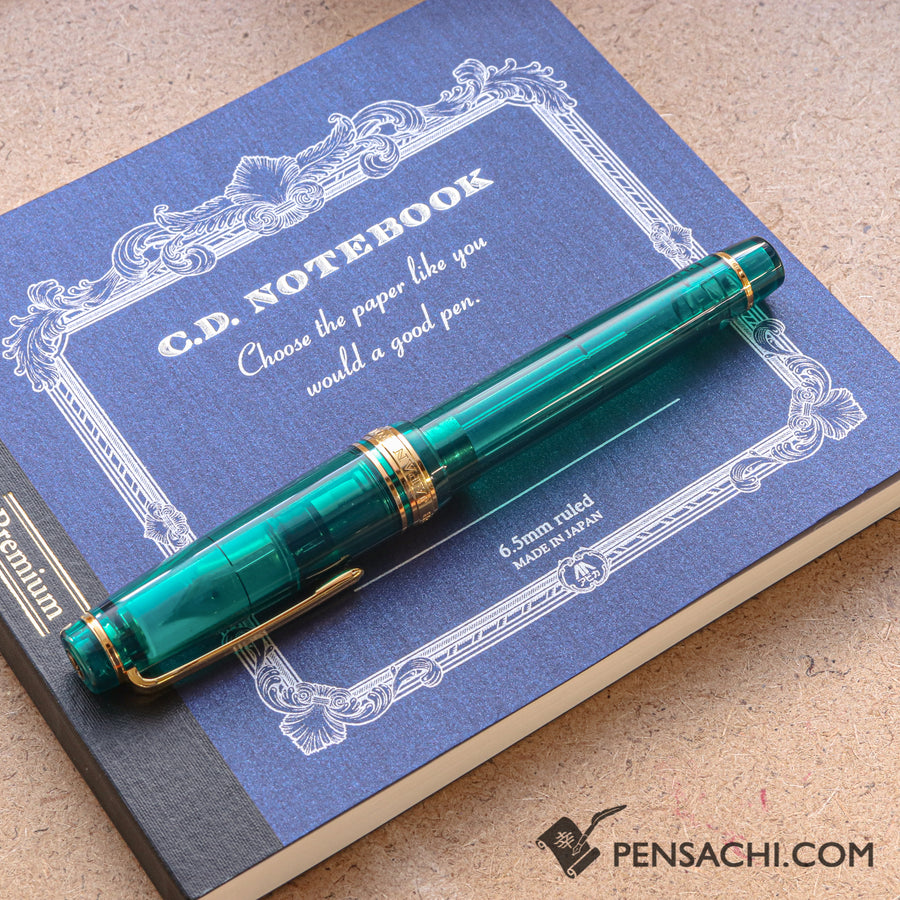 Premium C.D. Notebook CD Blue - 6.5mm - Ruled, 14 lines - PenSachi Japanese Limited Fountain Pen