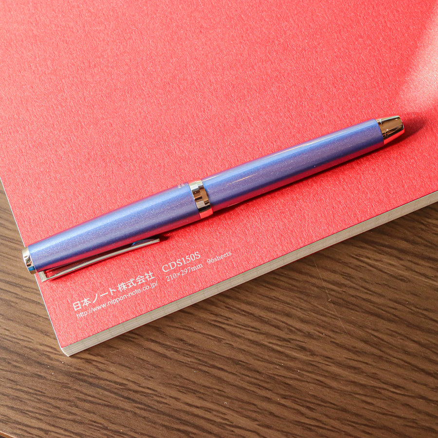 Premium C.D. Notebook A4 Red - 5mm Graph - PenSachi Japanese Limited Fountain Pen