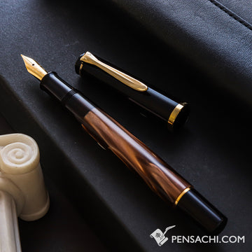 PELIKAN M200 Fountain Pen - Brown Marble - PenSachi Japanese Limited Fountain Pen