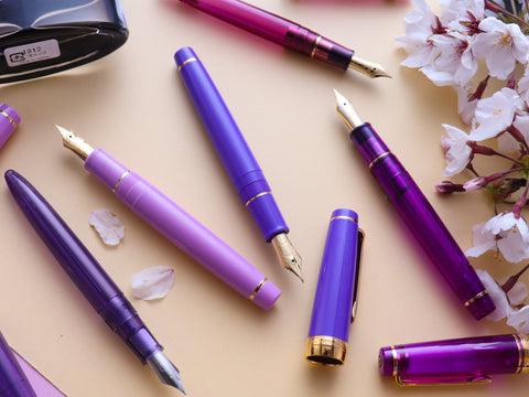 Purple Fountain Pens