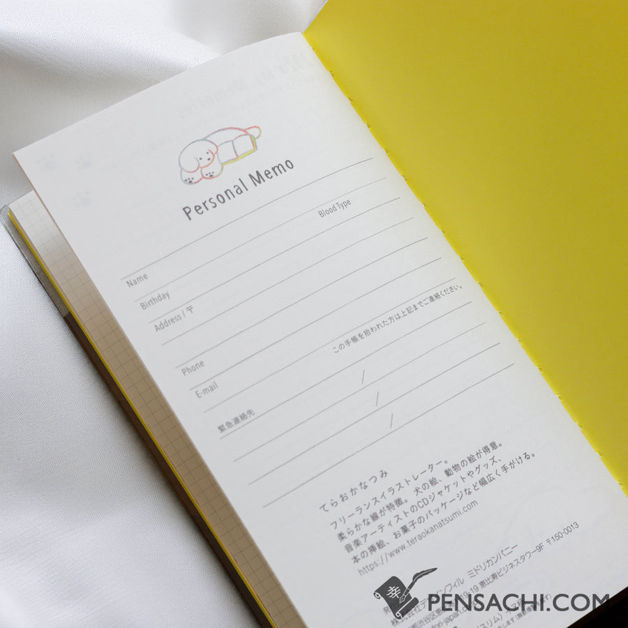 Midori Pocket Diary 2026 Notebook  - Dog