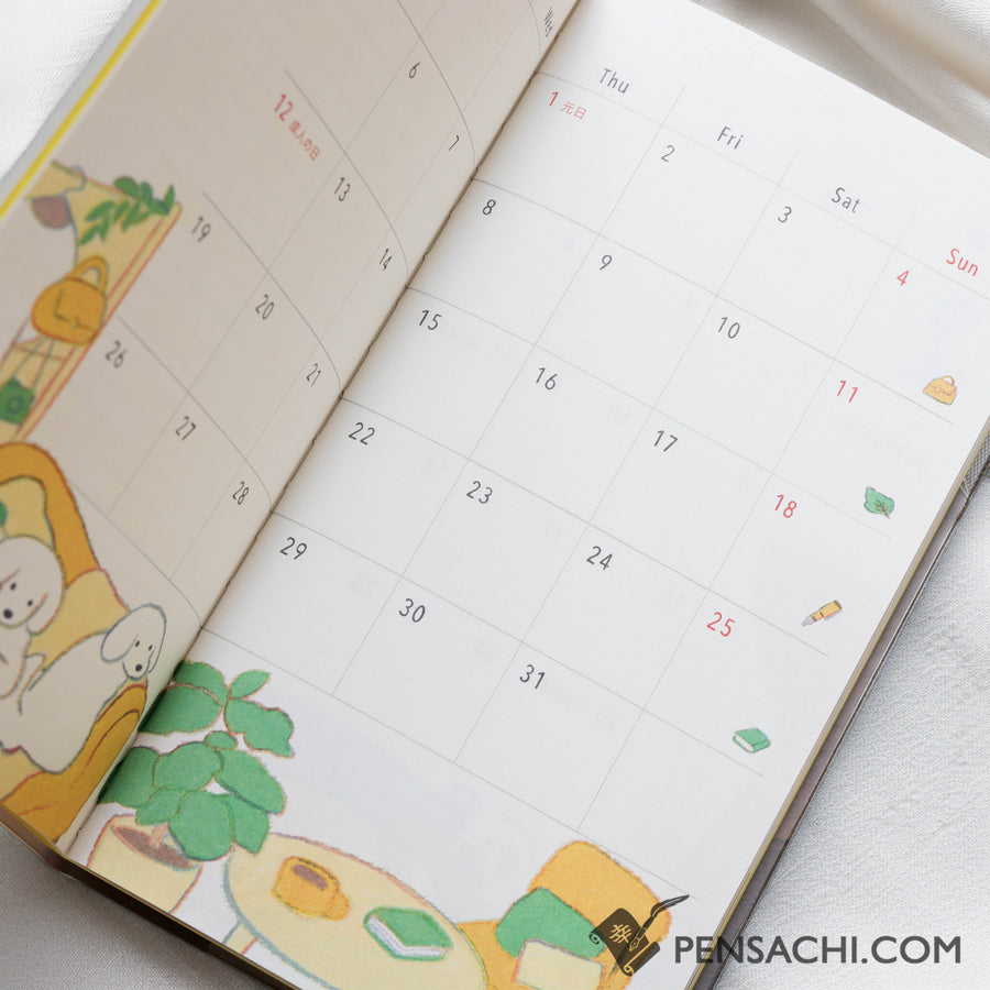 Midori Pocket Diary 2026 Notebook  - Dog