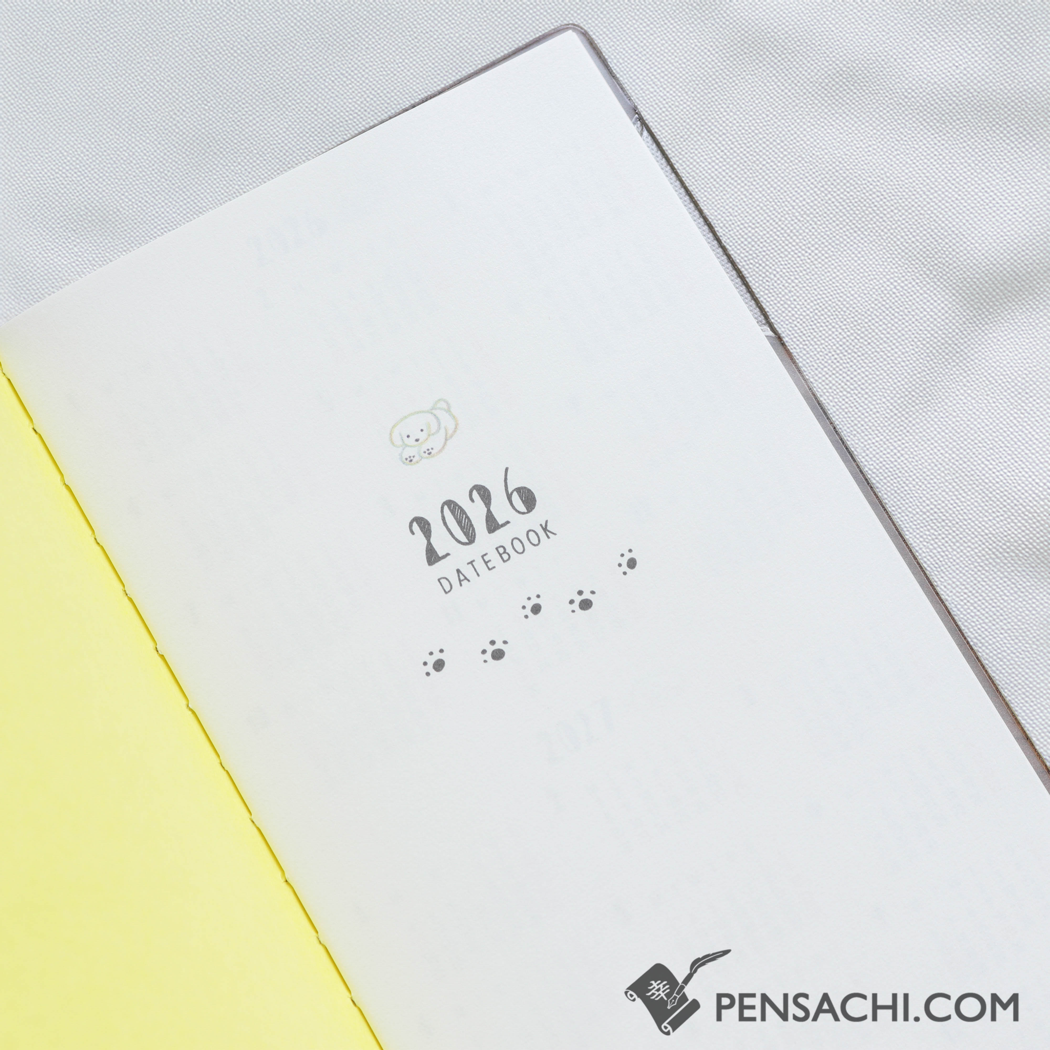 Midori Pocket Diary 2026 Notebook - Dog | PenSachi - Japan Limited