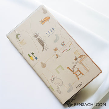 Midori Pocket Diary 2026 Notebook  - Cat