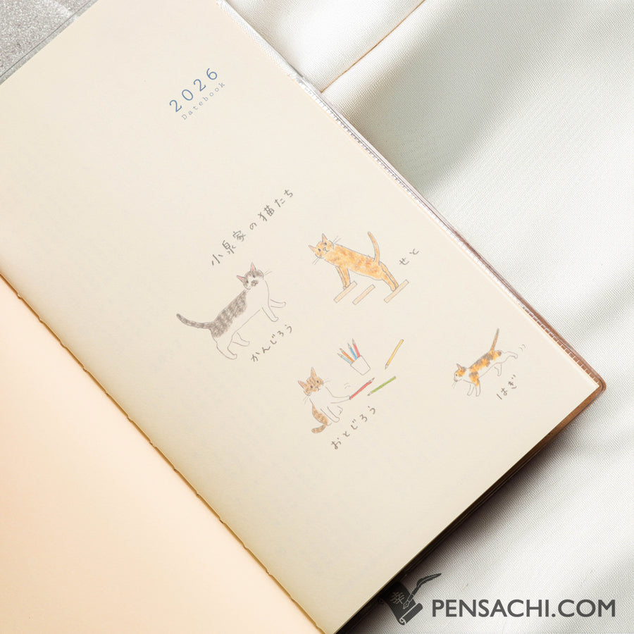 Midori Pocket Diary 2026 Notebook  - Cat