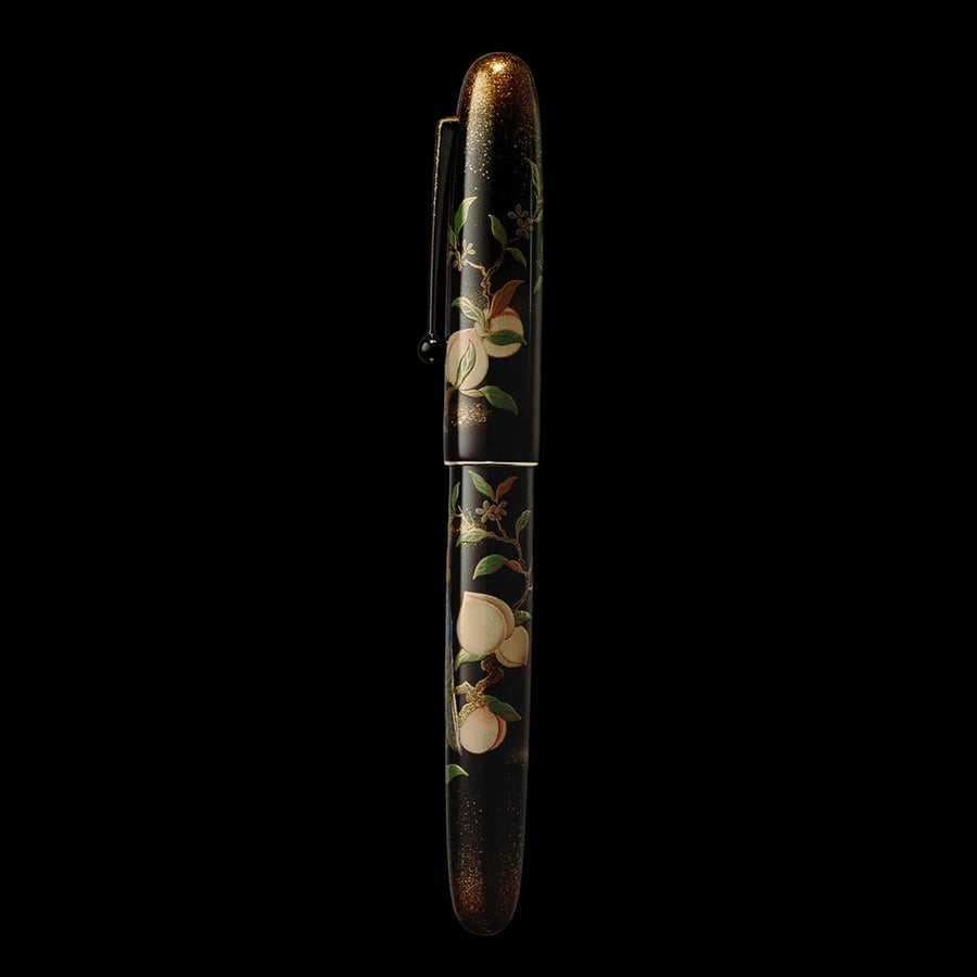 Namiki Yukari Royale Maki-e Fountain Pen - Parrot with Peach - PenSachi Japanese Limited Fountain Pen