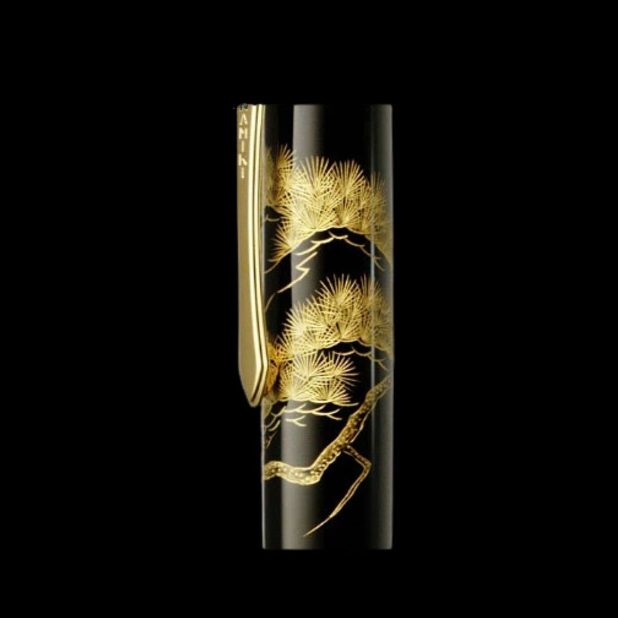 Namiki Chinkin Maki-e Fountain Pen - Pine Tree - PenSachi Japanese Limited Fountain Pen