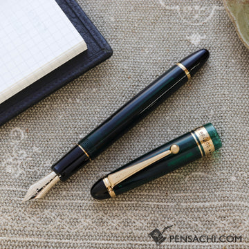 PILOT Limited Edition Custom 823 Fountain Pen - Demonstrator Green Rikka - PenSachi Japanese Limited Fountain Pen