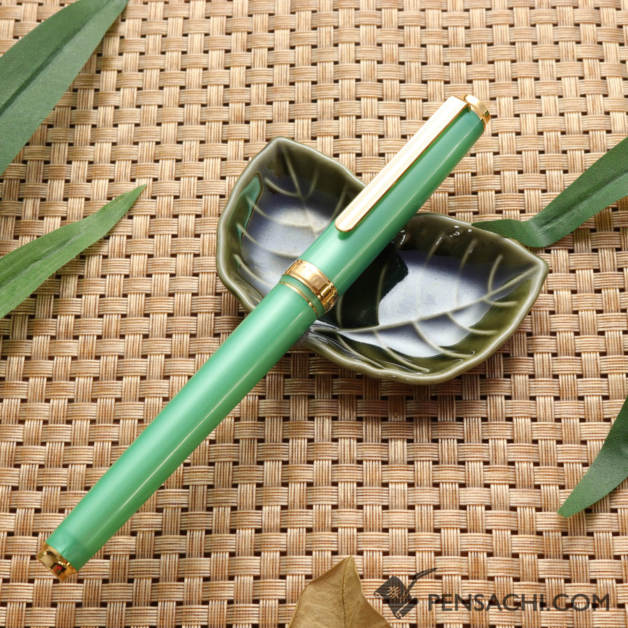 PLATINUM Biso Fountain Pen - Sparkle Mint Green (Limited Edition Color)