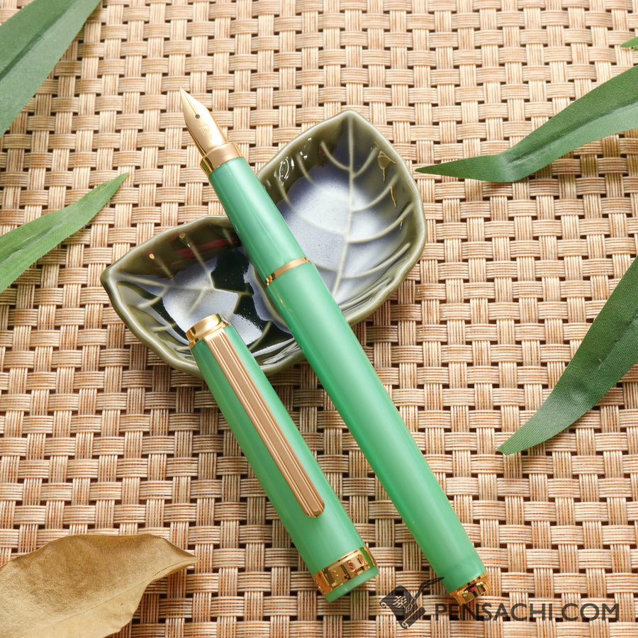 PLATINUM Biso Fountain Pen - Sparkle Mint Green (Limited Edition Color)