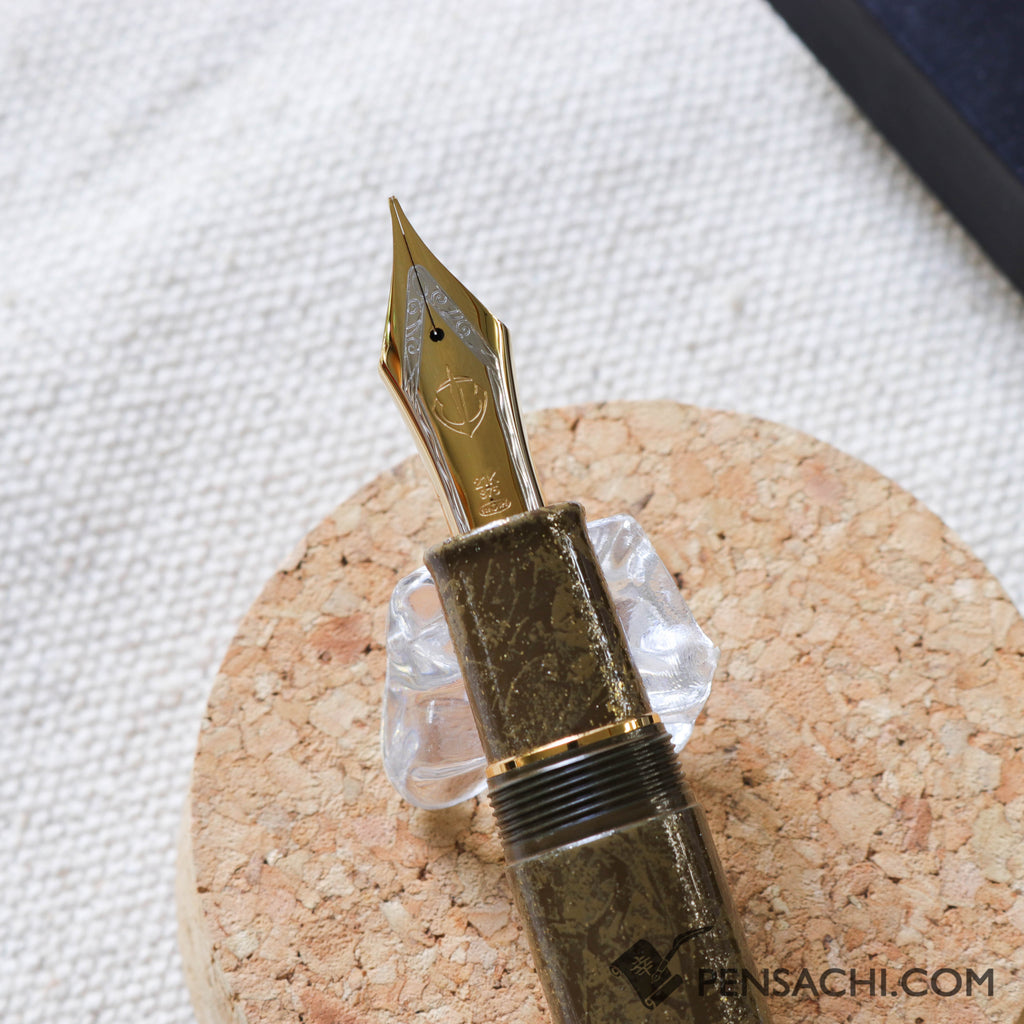 SAILOR King of Pens Urushi Makie Iro Miyabi 2nd Edition Fountain Pen - Bun-Jin-Cha - PenSachi Japanese Limited Fountain Pen