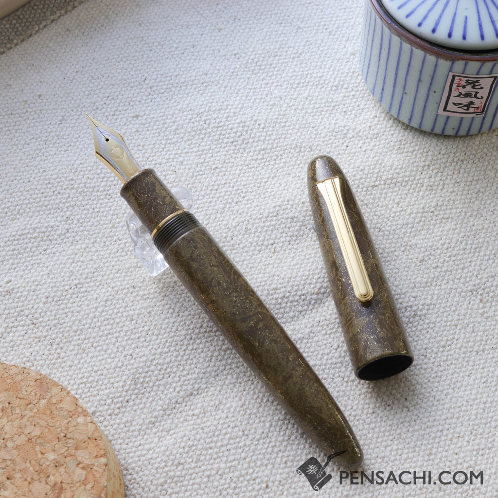 SAILOR King of Pens Urushi Makie Iro Miyabi 2nd Edition Fountain Pen - Bun-Jin-Cha - PenSachi Japanese Limited Fountain Pen