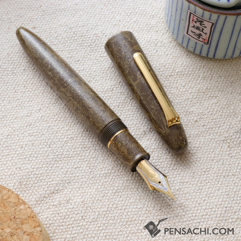 SAILOR King of Pens Urushi Makie Iro Miyabi 2nd Edition Fountain Pen - Bun-Jin-Cha - PenSachi Japanese Limited Fountain Pen