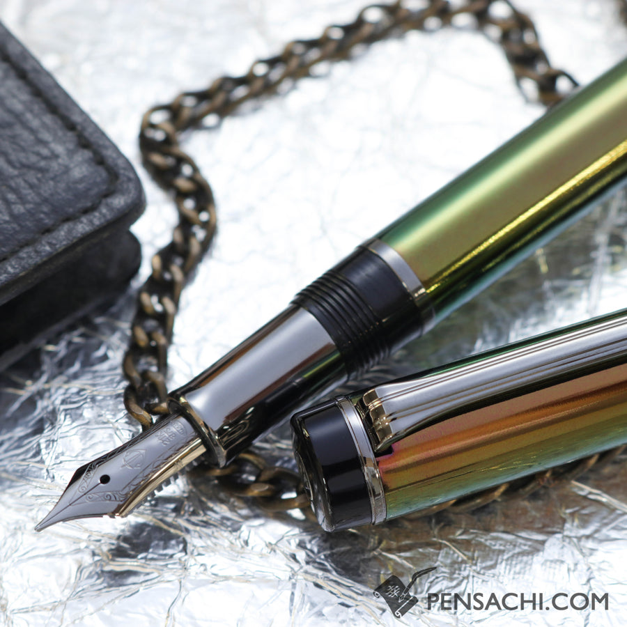 SAILOR Cylint Colored Stainless Fountain Pen - Scarab Green