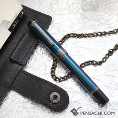 SAILOR Cylint Colored Stainless Fountain Pen - Lagoon Blue - PenSachi Japanese Limited Fountain Pen