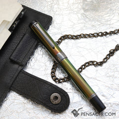 SAILOR Cylint Colored Stainless Fountain Pen - Scarab Green - PenSachi Japanese Limited Fountain Pen