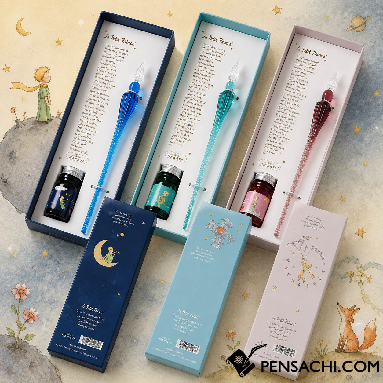 Glass Kaoria Neko Pen - Black Cat– PenSachi