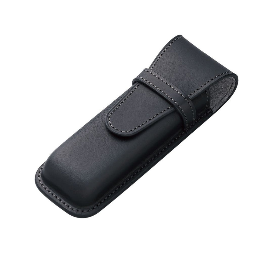 PILOT SOMES 黒 レザー 筆箱 PILOT x SOMES Pen Case 2 Pens– PenSachi