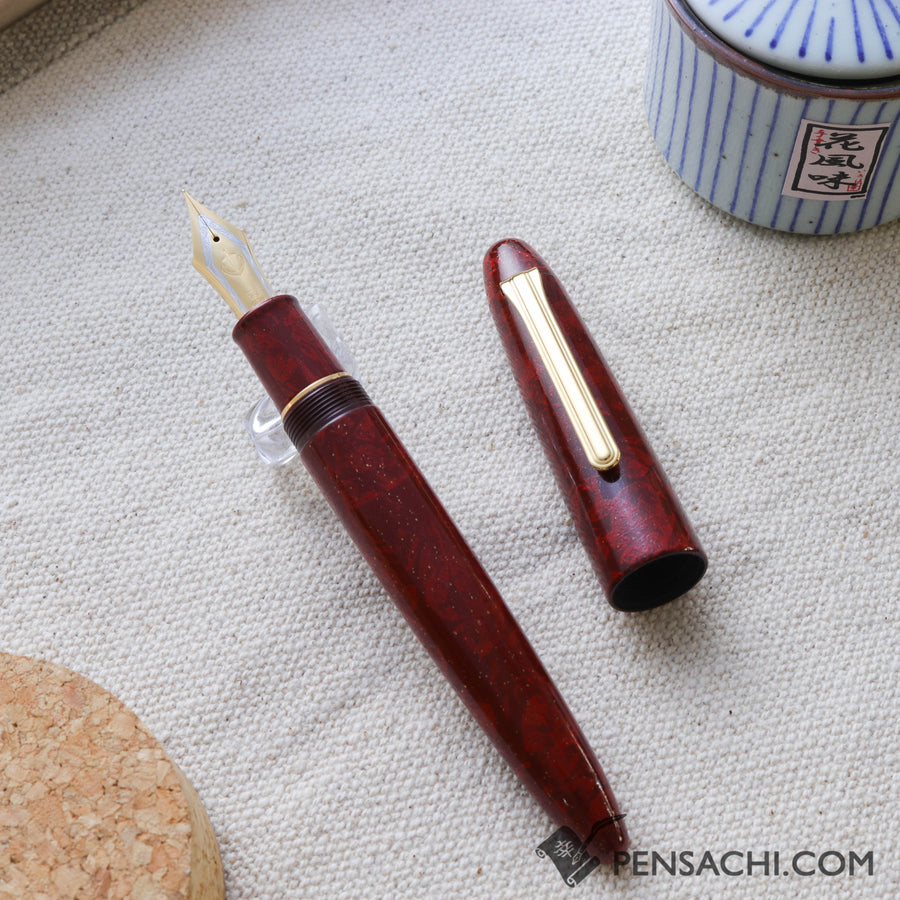 SAILOR King of Pens Urushi Makie Iro Miyabi 2nd Edition Fountain Pen -  Fukaki-Ake - PenSachi Japanese Limited Fountain Pen