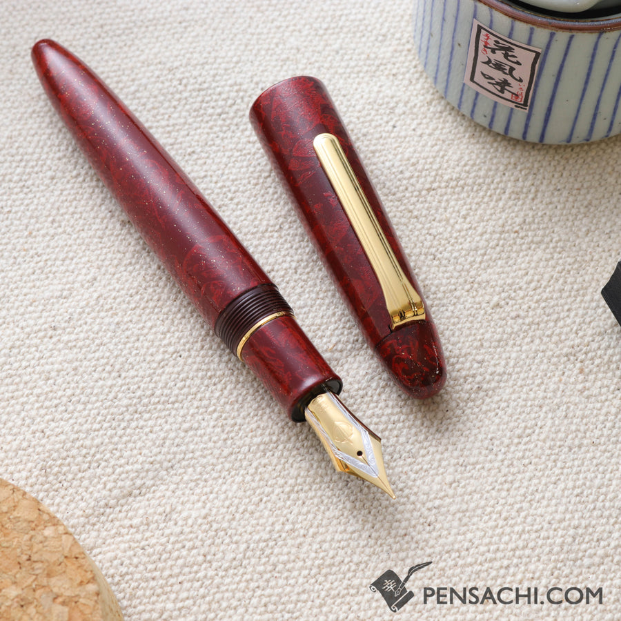 SAILOR King of Pens Urushi Makie Iro Miyabi 2nd Edition Fountain Pen -  Fukaki-Ake - PenSachi Japanese Limited Fountain Pen