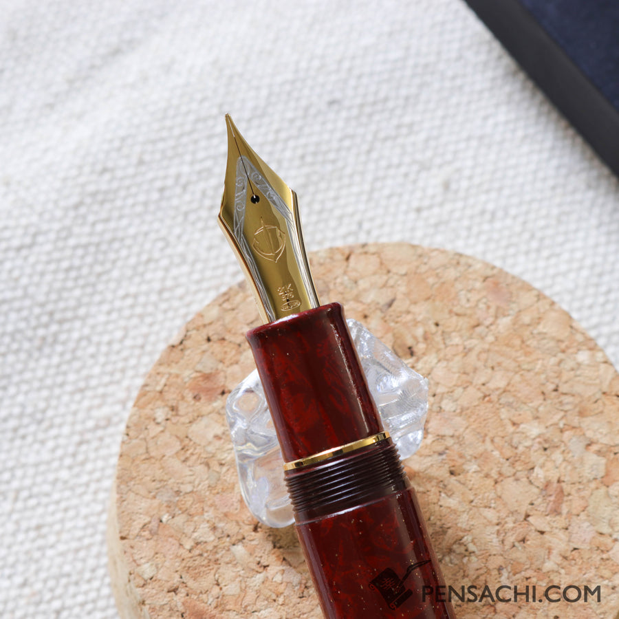 SAILOR King of Pens Urushi Makie Iro Miyabi 2nd Edition Fountain Pen -  Fukaki-Ake - PenSachi Japanese Limited Fountain Pen
