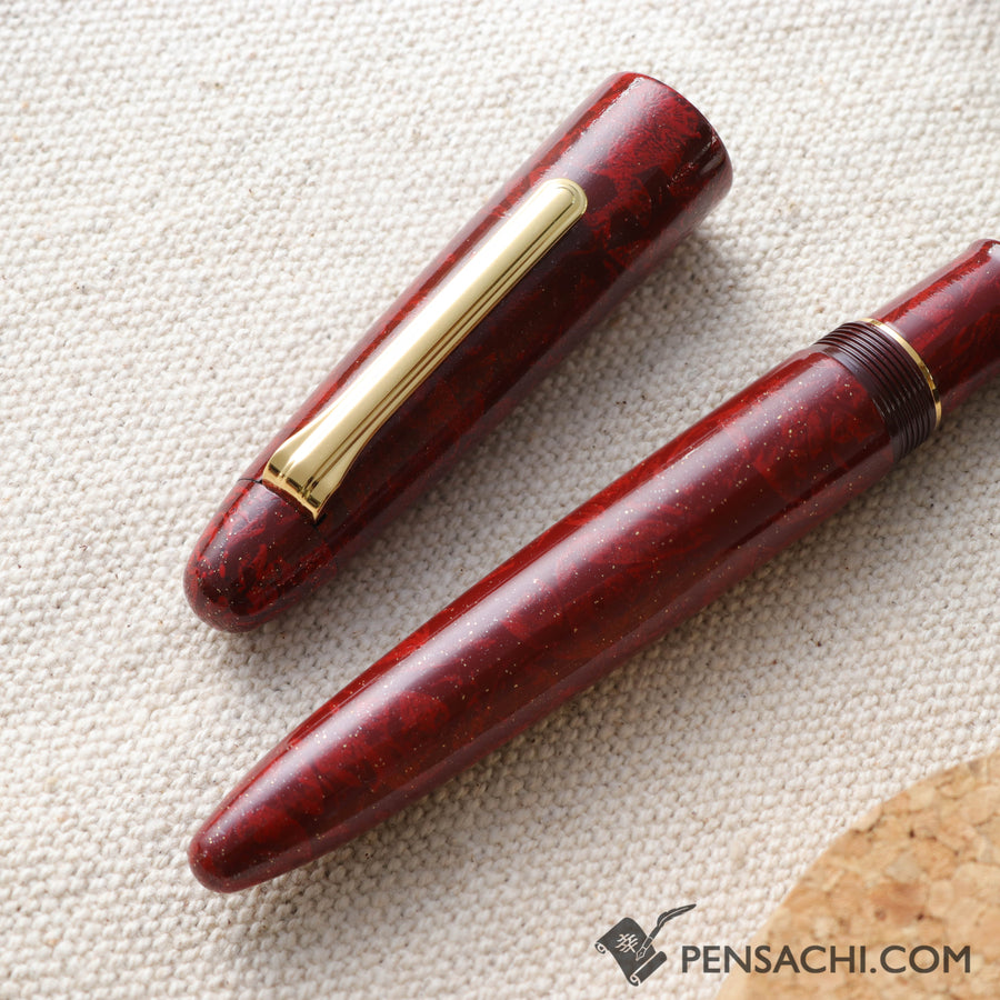 SAILOR King of Pens Urushi Makie Iro Miyabi 2nd Edition Fountain Pen -  Fukaki-Ake - PenSachi Japanese Limited Fountain Pen
