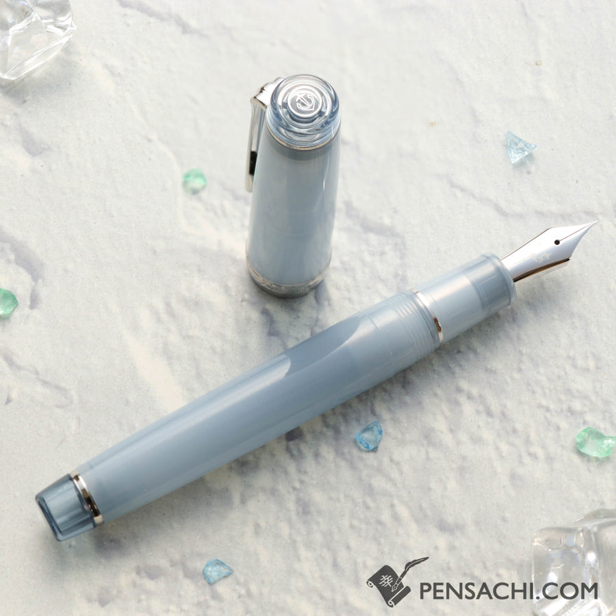 SAILOR Limited Edition Pro Gear Fountain Pen - Ginzan Snow Gray - PenSachi Japanese Limited Fountain Pen