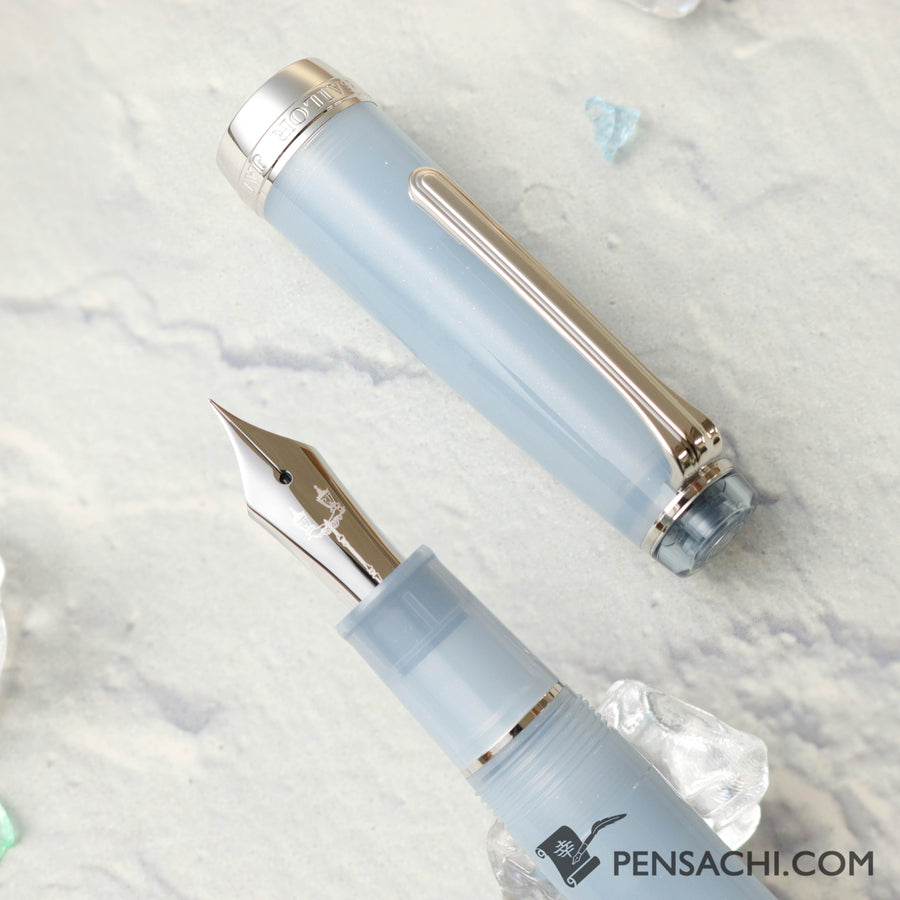 SAILOR Limited Edition Pro Gear Fountain Pen - Ginzan Snow Gray - PenSachi Japanese Limited Fountain Pen