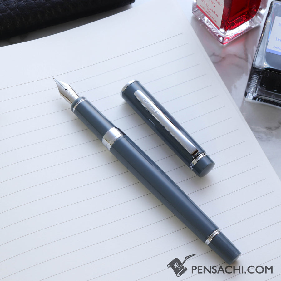PILOT Grance Fountain Pen - Grayish Blue - PenSachi Japanese Limited Fountain Pen