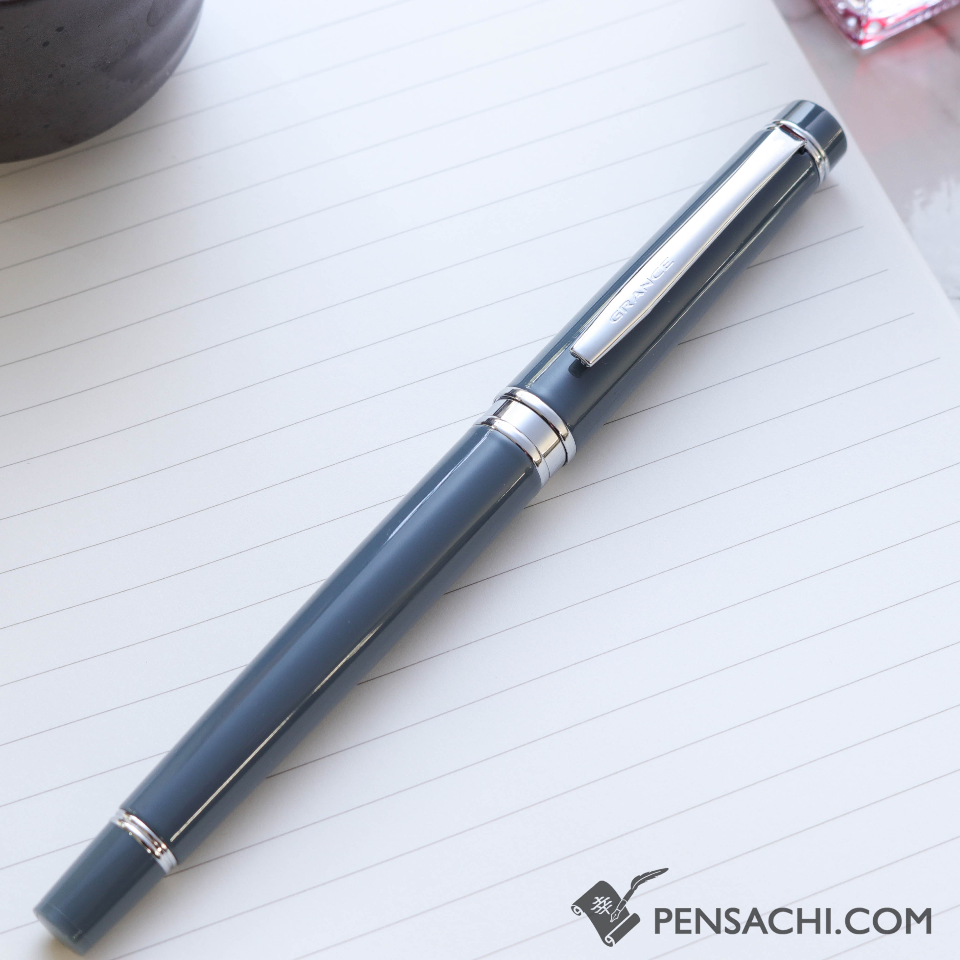 筆記具 Great pen PILOT Grance Fountain Pen - Grayish Blue– PenSachi