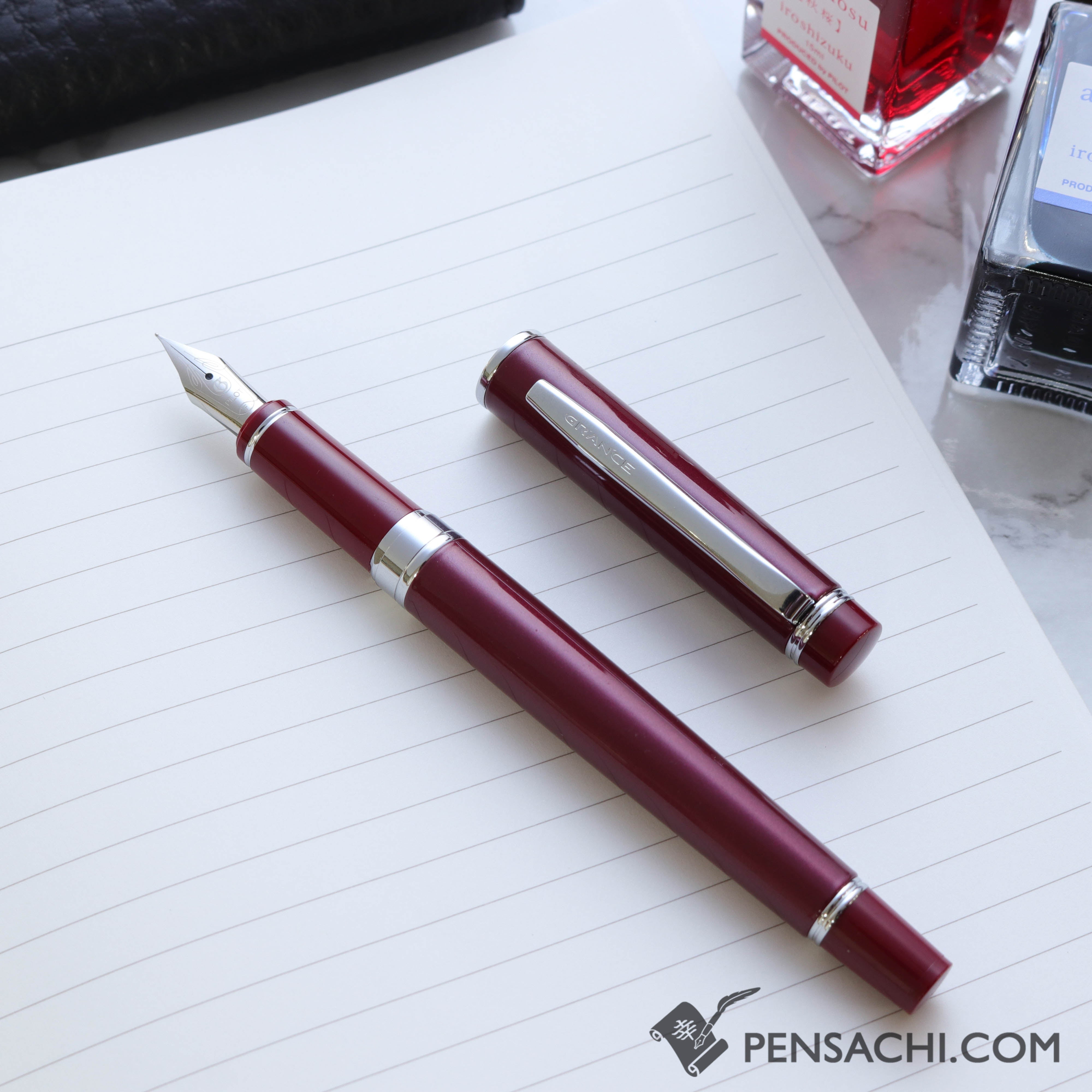 PILOT Grance Fountain Pen - Red | PenSachi - Japan Limited