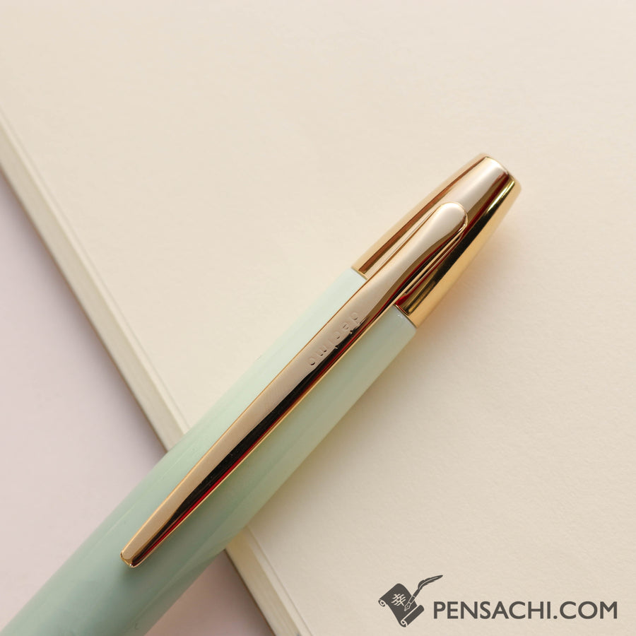 PILOT Limited Edition Vanishing Point Capless Fountain Pen - Harbor-mint Gold - PenSachi Japanese Limited Fountain Pen