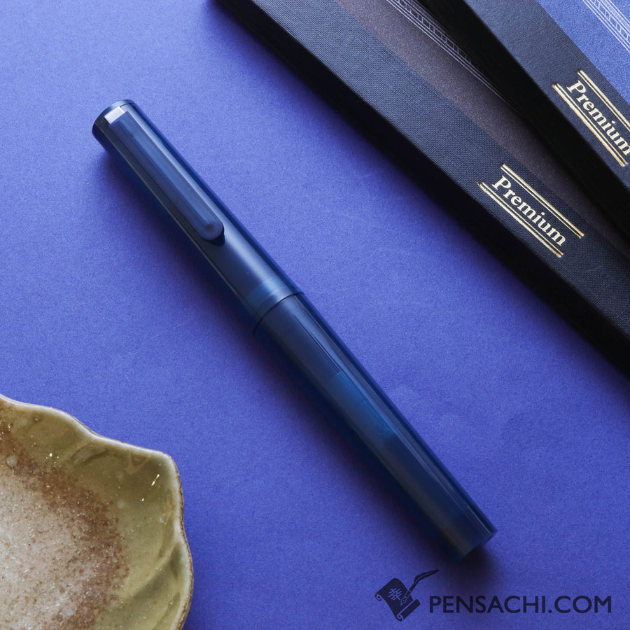 SAILOR Tuzu Adjust Fountain Pen - Clear Navy (Limited Edition) - PenSachi Japanese Limited Fountain Pen