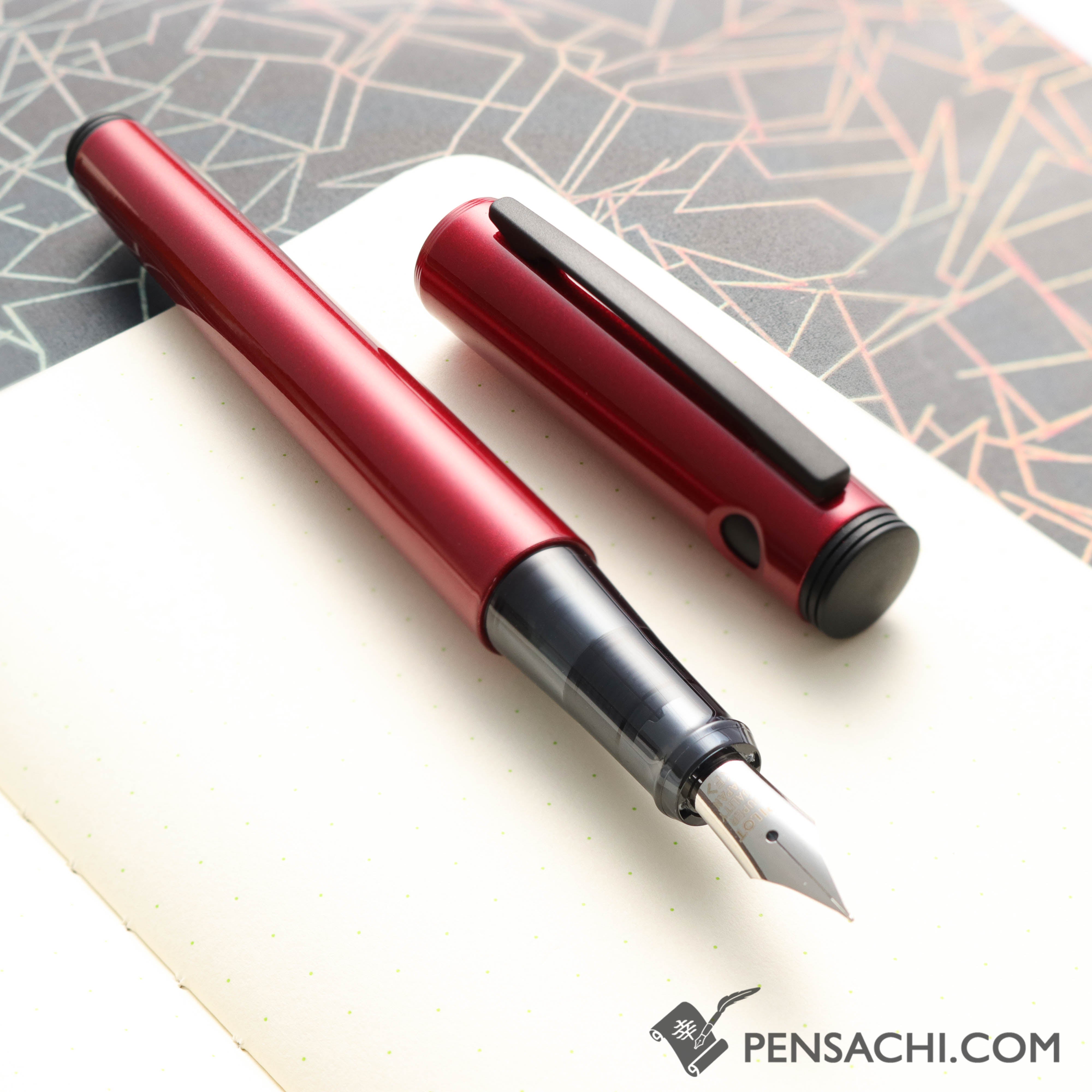 PILOT Lightive Fountain Pen - Active Red | PenSachi - Japan