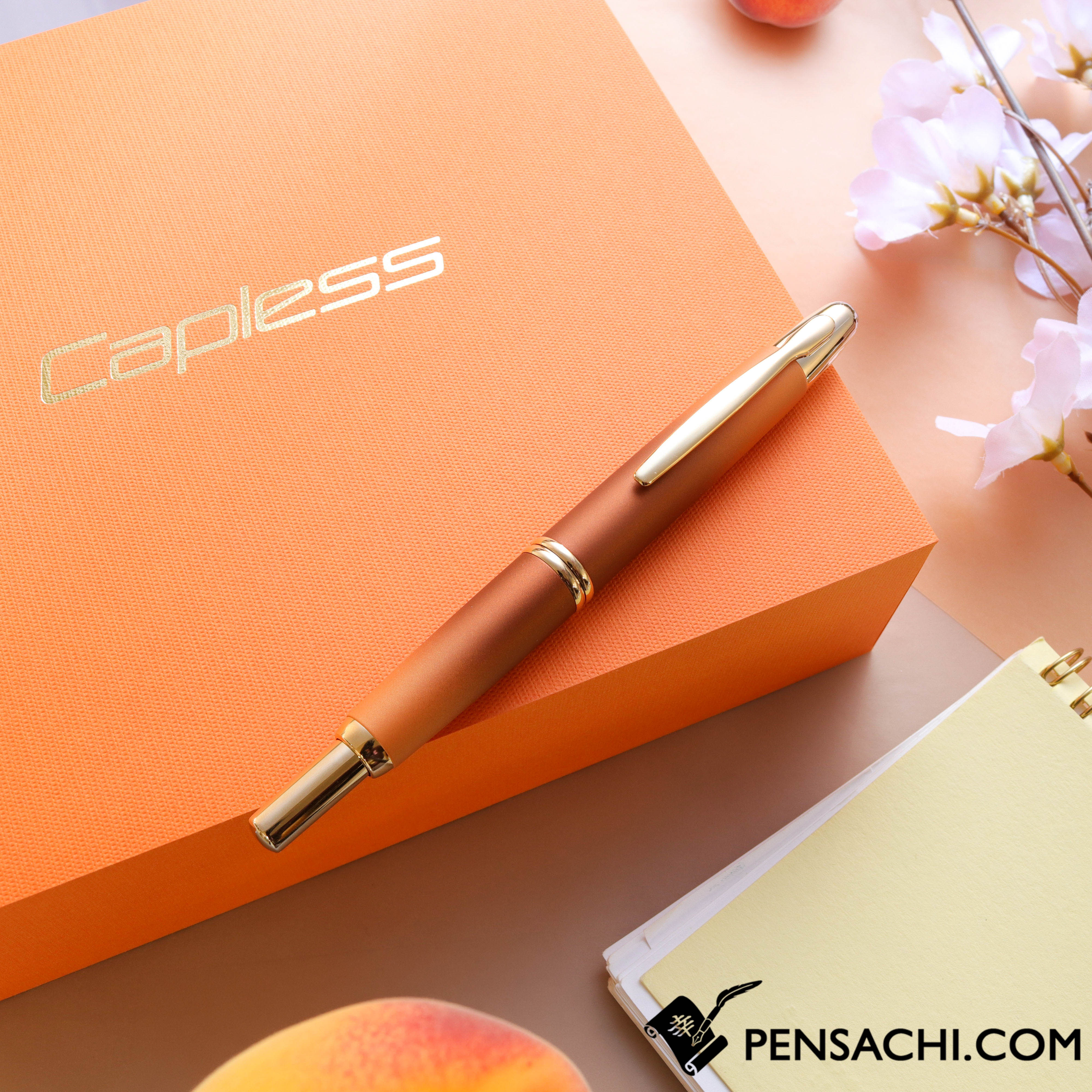 PILOT Limited Edition Vanishing Point Capless Set - Apricot– PenSachi
