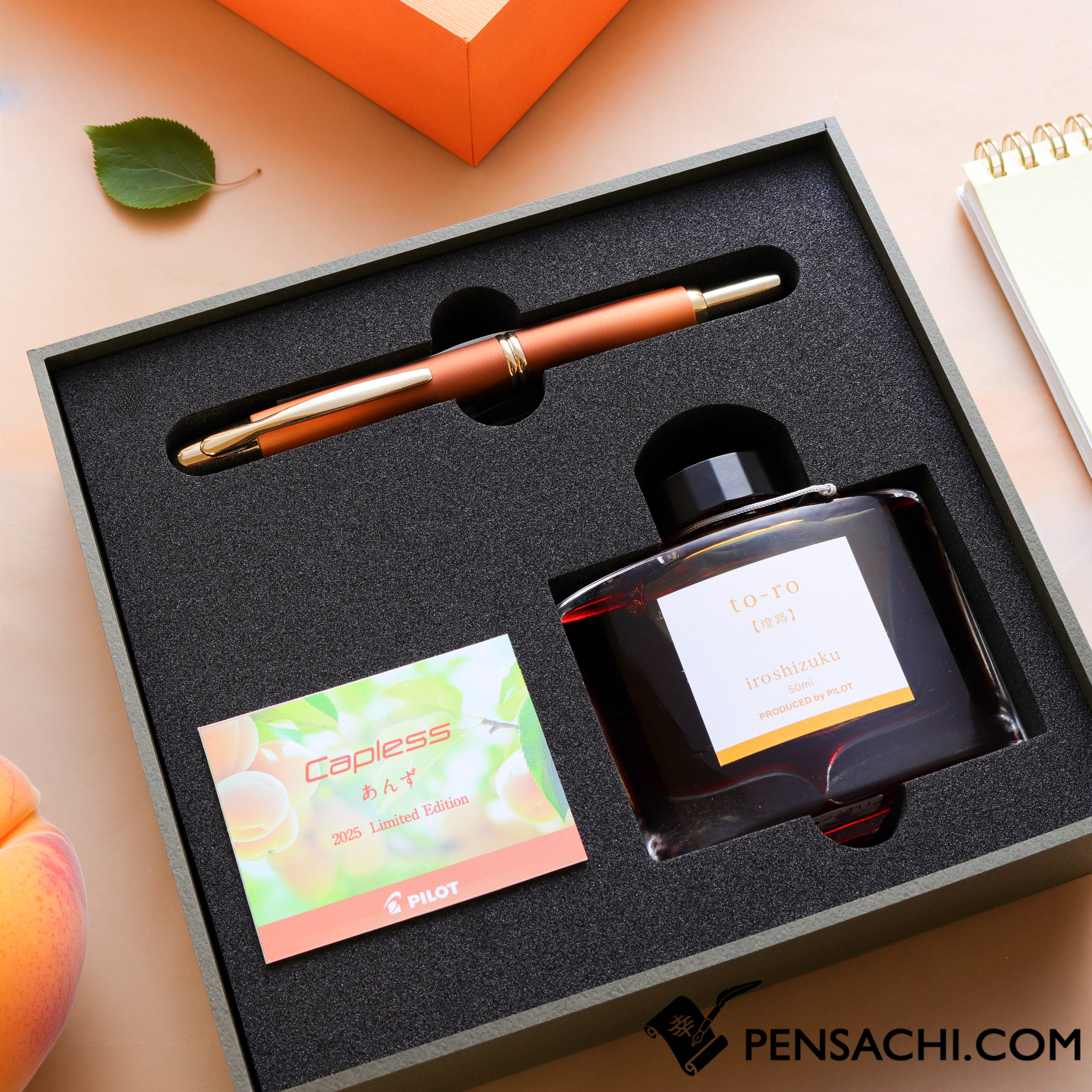 PILOT Limited Edition Vanishing Point Capless Set - Apricot– PenSachi