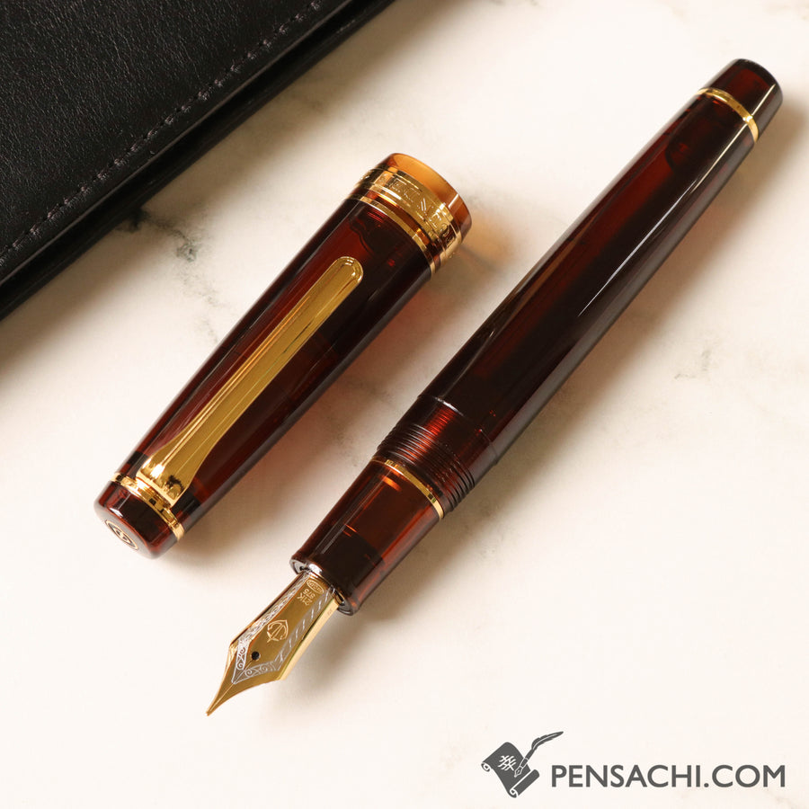 SAILOR Limited Edition Pro Gear Classic Demonstrator Fountain Pen - Walnut Brown - PenSachi Japanese Limited Fountain Pen