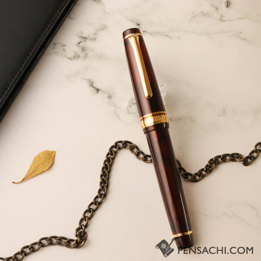 SAILOR Limited Edition Pro Gear Classic Demonstrator Fountain Pen - Walnut Brown - PenSachi Japanese Limited Fountain Pen