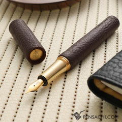 Fumisome Fountain Pen - Fuwari Dark Brown - PenSachi Japanese Limited Fountain Pen