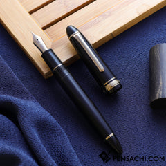SAILOR 1911 Large (Full size) 14 Gold Trim Fountain Pen - Black - PenSachi Japanese Limited Fountain Pen