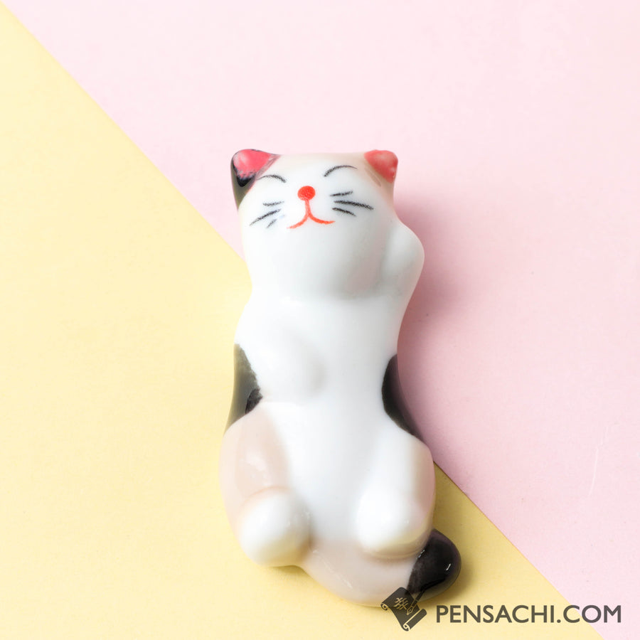 Pen / Chopstick Rest - Calico Cat - PenSachi Japanese Limited Fountain Pen