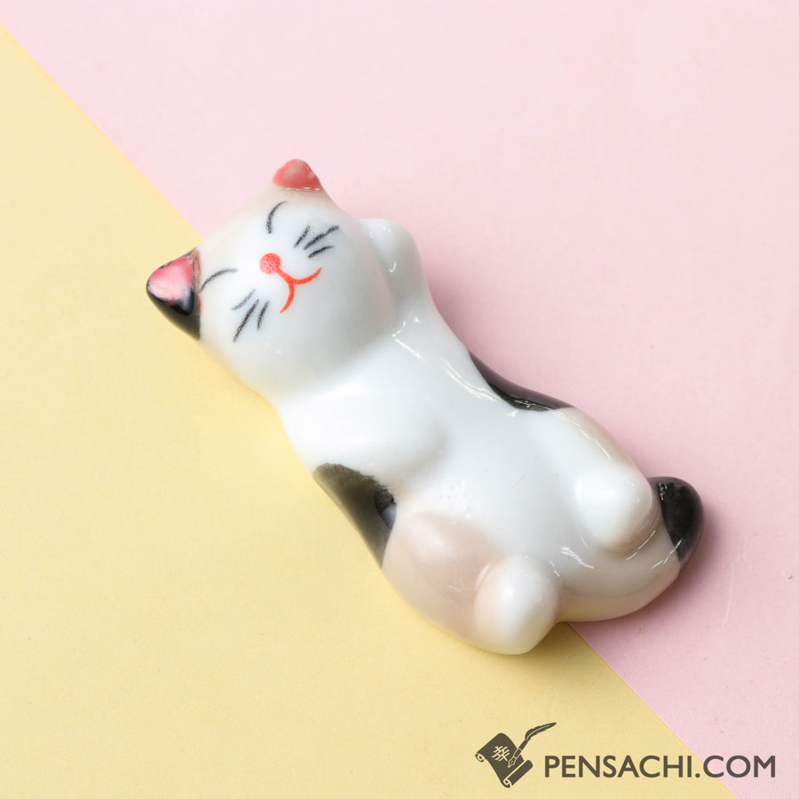 Pen / Chopstick Rest - Calico Cat - PenSachi Japanese Limited Fountain Pen